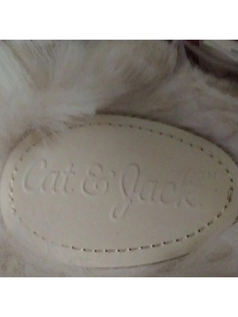 CAT & JACK Girl's Brooklyn Crossband Fur Slippers - NWT S(13/1)